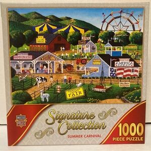MasterPieces Signature Collection Summer Carnival 1000 Pc Jigsaw Puzzle Complete